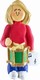 Female Musician Drum Ornament - Blonde